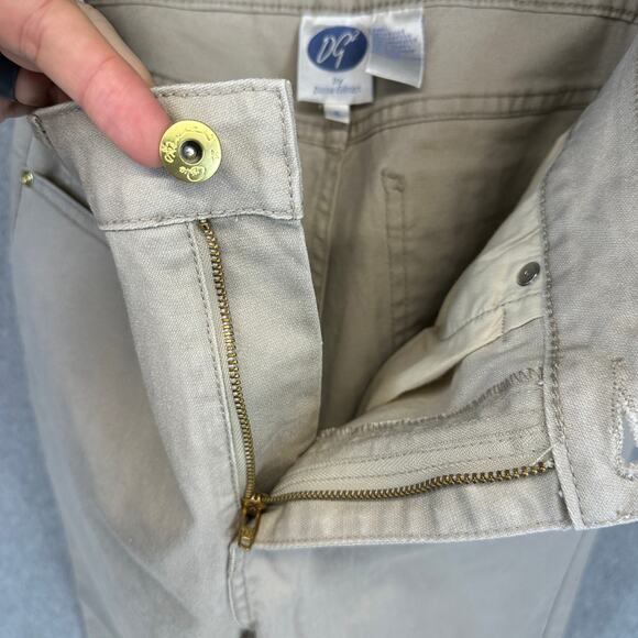 DG2 By Diane Gilman Pants Women Size 6 Ramie Blend Elastic Ankle Stretch Ankle - Picture 10 of 13